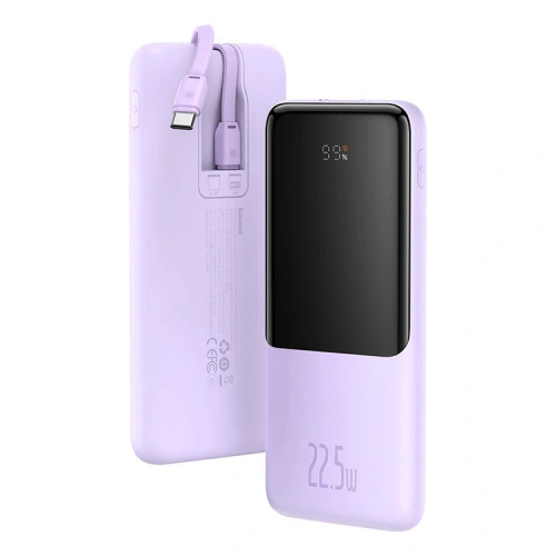 Buy Powerbank Baseus Elf 10000mAh 22.5W + Cable USB-C, Lightning (purple) - BSU3119PRP - {ean13} - Home Screen Store Europe