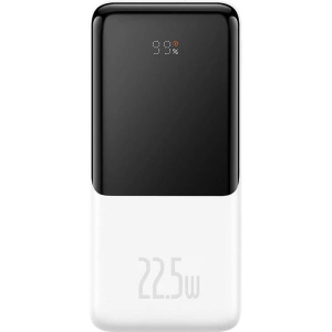 Powerbank Baseus Elf 10000mAh 22.5W + kabel USB-C, Lightning (biały)