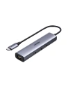 Adapter 4w1 UGREEN CM475 Hub USB-C 3x USB 3.0 + 1x RJ45 (szürke)