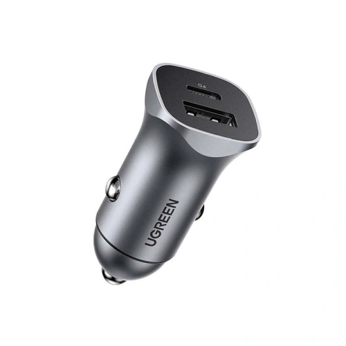 Kup Încărcător auto UGREEN CD130, USB-A+PD 3.0, USB-C, QC3.0 30W (gri) - UGR1206GRY - {ean13} - Sklep Home Screen