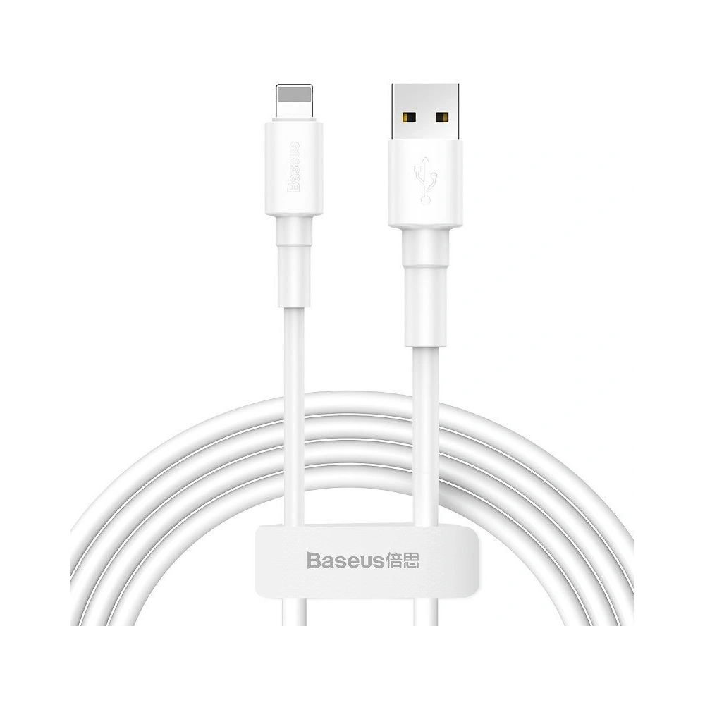 Baseus Mini USB Lightning Cable 2.4A 1m (White)