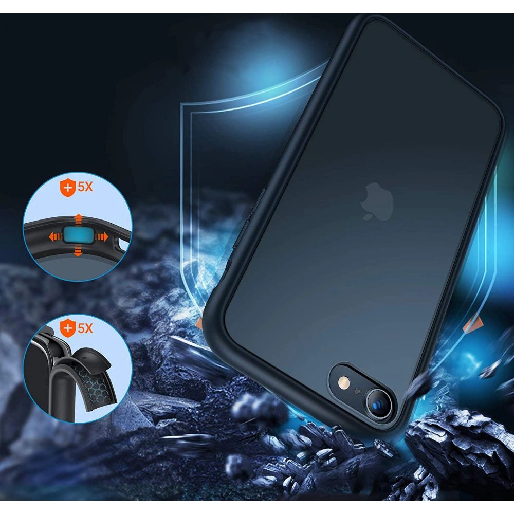 Etui Tech-Protect Mattfit Apple iPhone SE 2022/SE 2020/8/7 Black