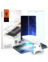 Kup Szkło hartowane z klejem UV Spigen Glas.TR Platinum Samsung Galaxy S22 Ultra - SPN2164 - {ean13} - Sklep Home Screen