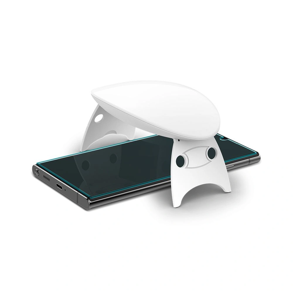 Szkło hartowane z klejem UV Spigen Glas.TR Platinum Samsung Galaxy S22 Ultra