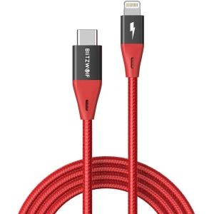Kup Cablu USB-C la Lightning BlitzWolf BW-CL3, MFI, 20W, 1.8m (roșu) - BLZ455RED - {ean13} - Sklep Home Screen