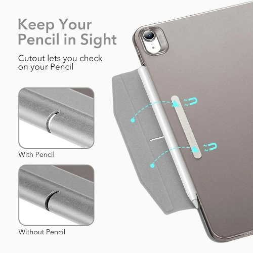 Kup Case ESR Ascend Trifold Apple iPad Air 10.9 2020/2022 (4. und 5. Generation) / iPad Air 11 2024 (6. Generation) Silber Grau - ESR473SLVGRY - {ean13} - Sklep Home Screen