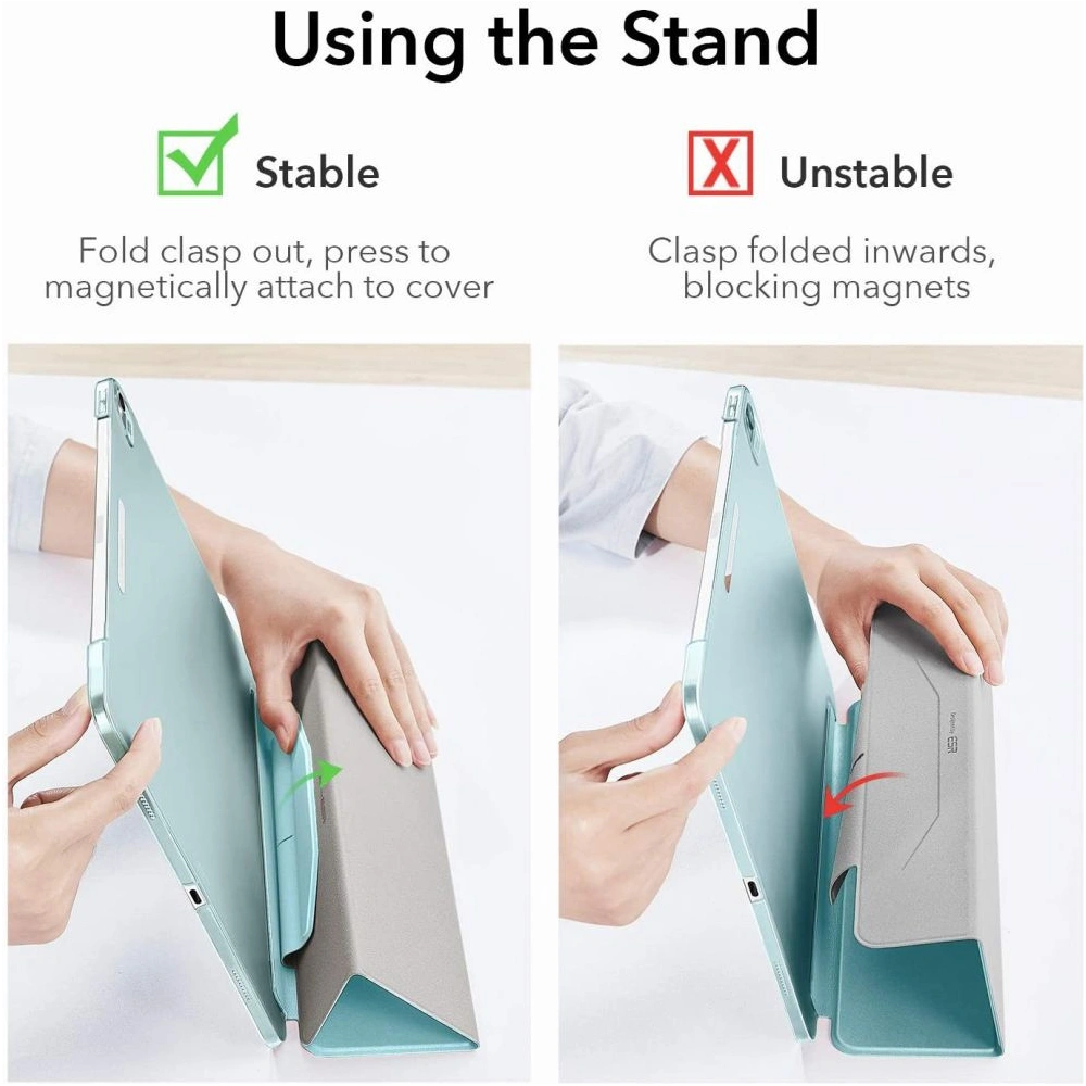 Etui ESR Ascend Trifold Apple iPad Air 10.9 2020/2022 (4. i 5. generacji) / iPad Air 11 2024 (6. generacji) Sky Blue