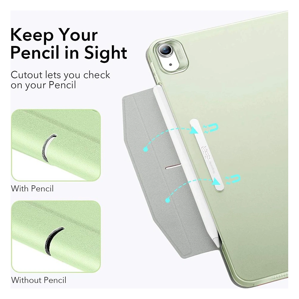 Etui ESR Ascend Trifold Apple iPad Air 10.9 2020/2022 (4. i 5. generacji) / iPad Air 11 2024 (6. generacji) Mint Green
