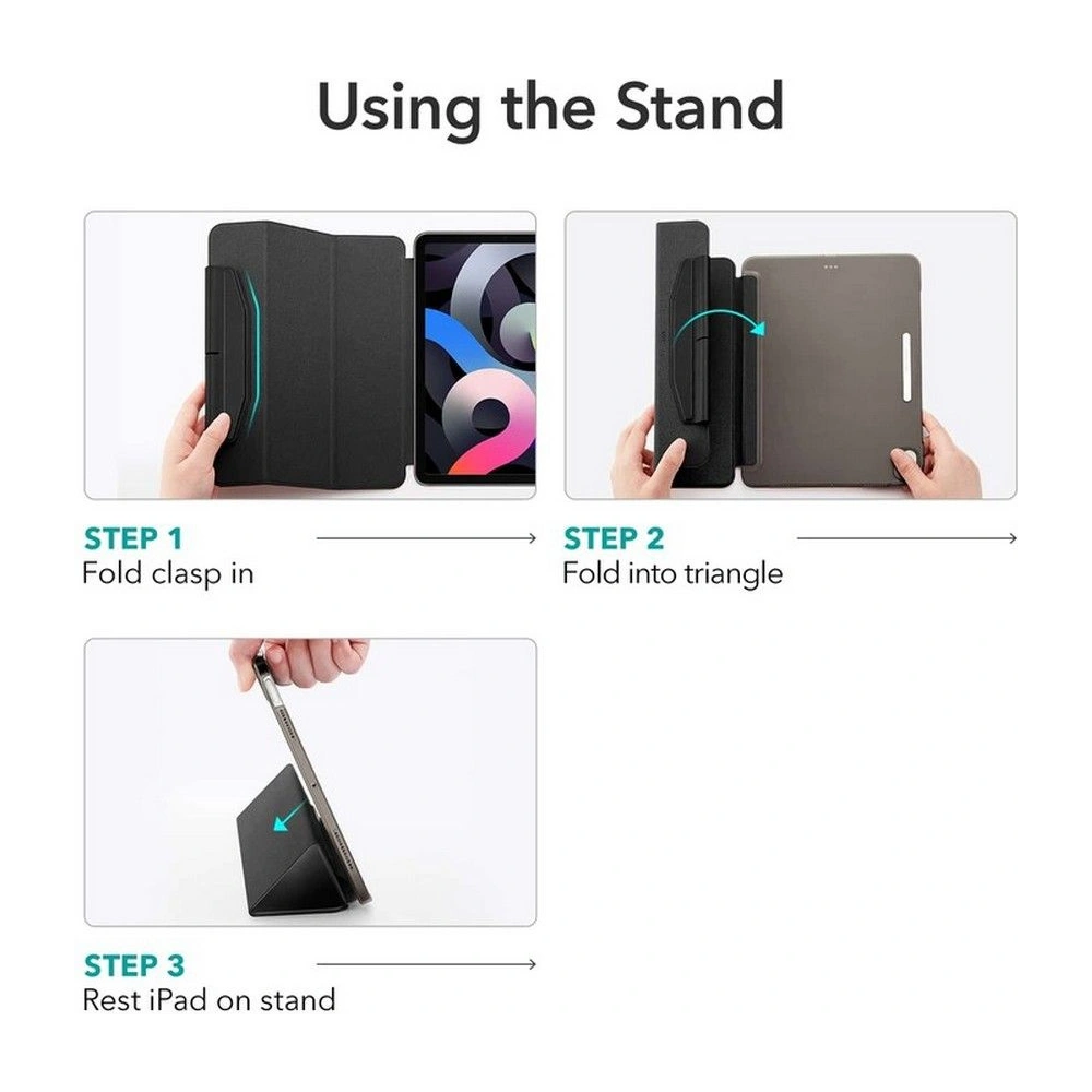 Etui ESR Ascend Trifold Apple iPad Air 10.9 2020/2022 (4. i 5. generacji) / iPad Air 11 2024 (6. generacji) Mint Green