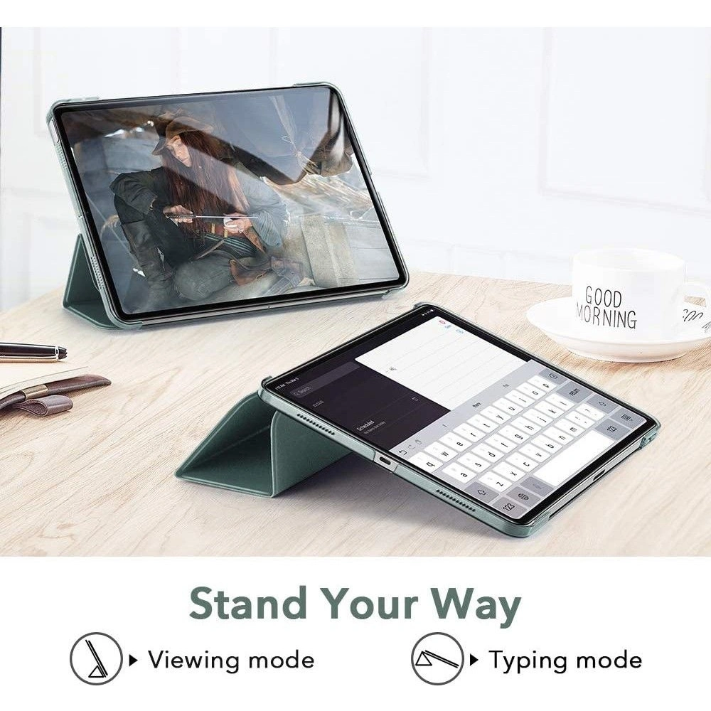 Etui ESR Ascend Trifold Apple iPad Air 10.9 2020/2022 (4. i 5. generacji) / iPad Air 11 2024 (6. generacji) Forest Green