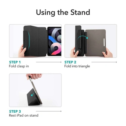 Kup Etui ESR Ascend Trifold Apple iPad Air 10.9 2020/2022 (4. i 5. generacji) / iPad Air 11 2024 (6. generacji) Forest Green - ESR476FORGRN - {ean13} - Sklep Home Screen