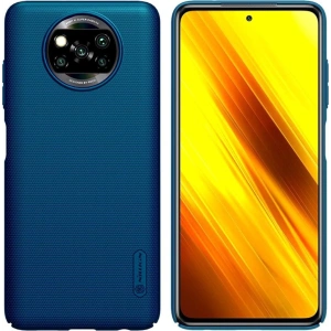 Kup Case Nillkin Super Shield POCO X3 Pro Pfauenblau - NLK334BLU - {ean13} - Sklep Home Screen