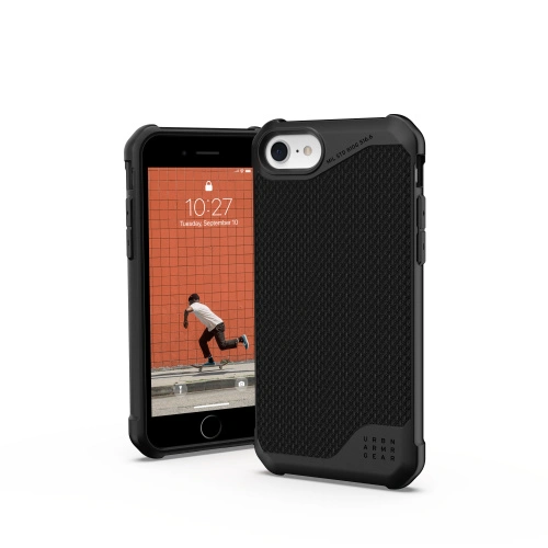 Kup Case UAG Urban Armor Gear Metropolis LT Apple iPhone SE 2022/SE 2020/8/7 (schwarz-Kevlar) - UAG946BLKKEV - {ean13} - Sklep Home Screen