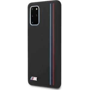 Kup Etui BMW BMHCS67SIVTBK Samsung Galaxy S20+ Plus czarny/black Silicone Stripes M Collection - BMW287BLK - {ean13} - Sklep Home Screen