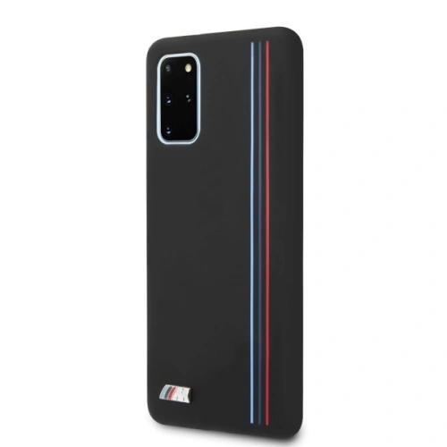 Kup Etui BMW BMHCS67SIVTBK Samsung Galaxy S20+ Plus černý/black Silicone Stripes M Collection - BMW287BLK - {ean13} - Sklep Home Screen