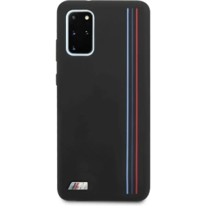 Kup Etui BMW BMHCS67SIVTBK Samsung Galaxy S20+ Plus czarny/black Silicone Stripes M Collection - BMW287BLK - {ean13} - Sklep Home Screen