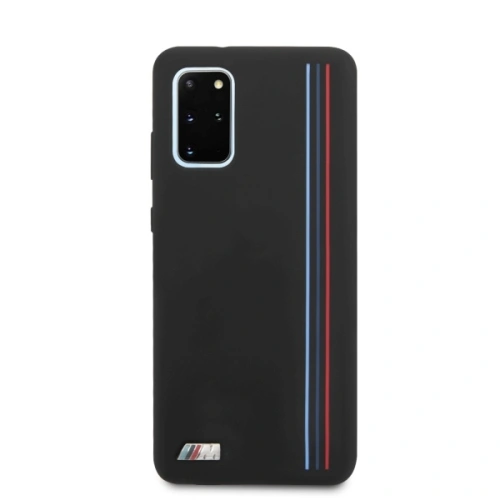 Kup Etui BMW BMHCS67SIVTBK Samsung Galaxy S20+ Plus černý/black Silicone Stripes M Collection - BMW287BLK - {ean13} - Sklep Home Screen