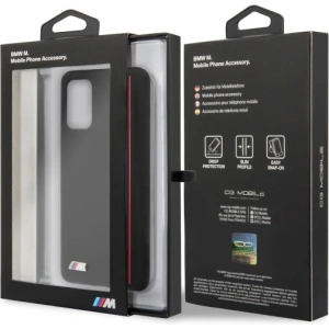 Kup Etui BMW BMHCS67SIVTBK Samsung Galaxy S20+ Plus czarny/black Silicone Stripes M Collection - BMW287BLK - {ean13} - Sklep Home Screen
