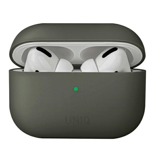 Kup Case UNIQ Lino Silicone Apple AirPods Pro grau/moosgrün - UNIQ591GRYMOS - {ean13} - Sklep Home Screen