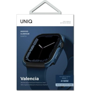 Etui UNIQ Valencia Apple Watch 4/5/6/7/SE 40/41mm niebieski/cobalt blue