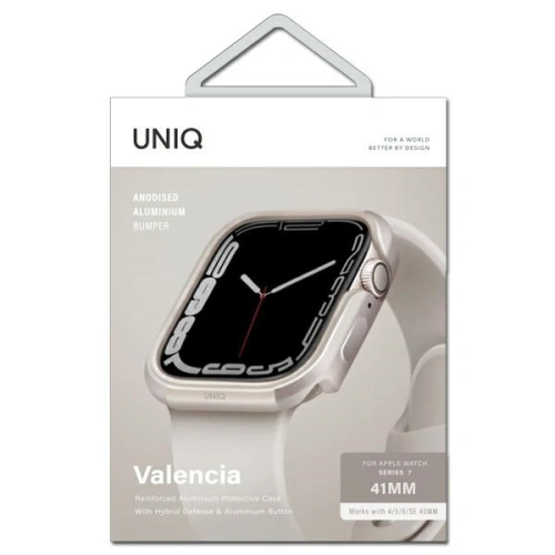 Kup UNIQ Valencia case Apple Watch 4/5/6/7/SE 40/41mm starlight - UNIQ594STA - {ean13} - Sklep Home Screen