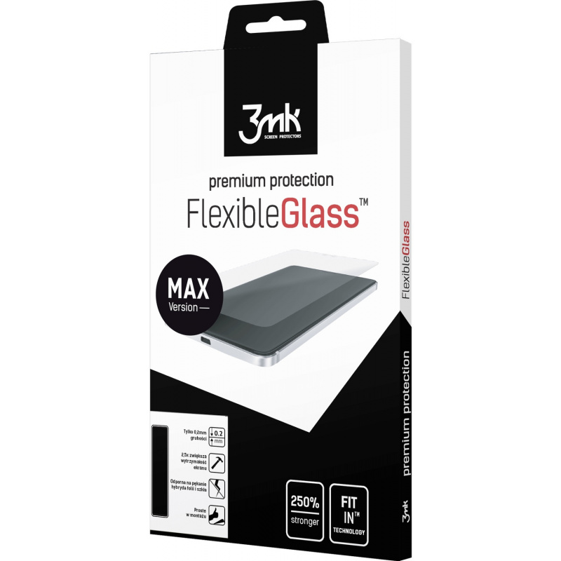 Szkło hybrydowe 3MK FlexibleGlass Max Samsung Galaxy A73 5G czarne