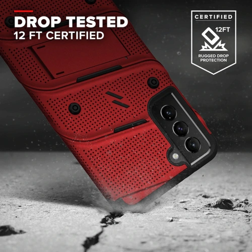 Kup Case ZIZO BOLT Series Samsung Galaxy S21 FE + Glas (rot) - ZIZ105RED - {ean13} - Sklep Home Screen