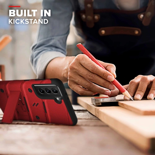 Buy ZIZO BOLT Bundle Samsung Galaxy S21 FE Case Red - ZIZ105RED - {ean13} - Home Screen Store Europe