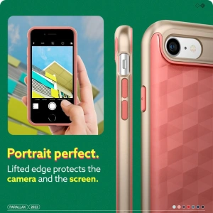 Etui Caseology Parallax Apple iPhone SE 2022/SE 2020/8/7 korálově růžová