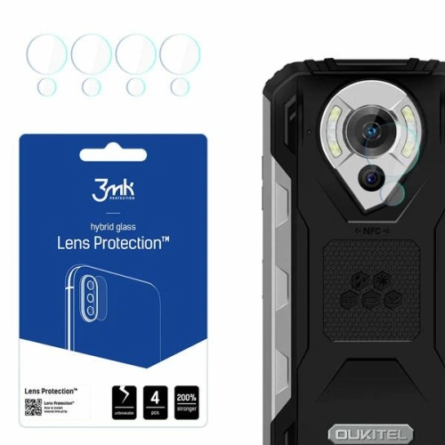 Kup Sticlă hibridă pentru obiectivul aparatului 3MK Protecție lentilă Oukitel WP16 [4 PACK] - 3MK2794 - {ean13} - Sklep Home Screen
