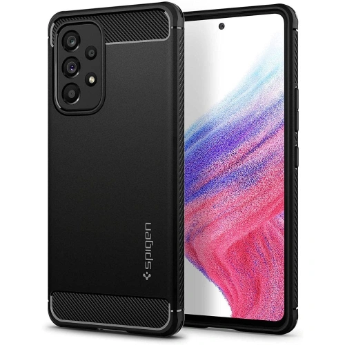 Kup Case Spigen Rugged Armor Samsung Galaxy A53 5G Matt Schwarz - SPN2167BLK - {ean13} - Sklep Home Screen
