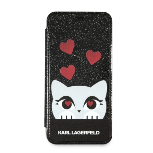 Kup Etui Karl Lagerfeld KLFLBKPXVDCBK Apple iPhone X černá kniha Valentine - KLD869BLK - {ean13} - Sklep Home Screen