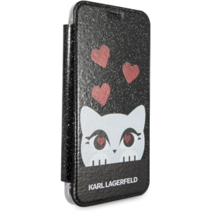 Karl Lagerfeld KLFLBKPXVDCBK Apple iPhone X black book Valentine