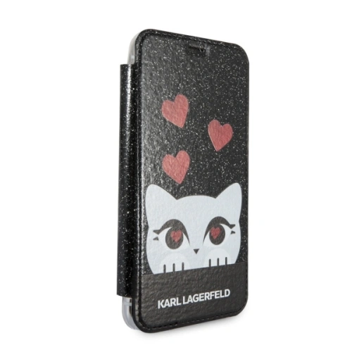 Kup Etui Karl Lagerfeld KLFLBKPXVDCBK Apple iPhone X fekete könyv Valentin-nap - KLD869BLK - {ean13} - Sklep Home Screen