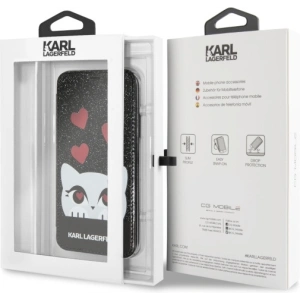 Karl Lagerfeld KLFLBKPXVDCBK Apple iPhone X black book Valentine