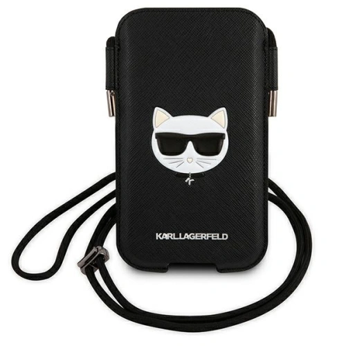 Kup Torebka Karl Lagerfeld KLHCP12LOPHCHK 6,7 palců černá/black hardcase Saffiano Ikonik Choupette Head - KLD871BLK - {ean13} - Sklep Home Screen