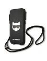Kup Torebka Karl Lagerfeld KLHCP12LOPHCHK 6,7 palců černá/black hardcase Saffiano Ikonik Choupette Head - KLD871BLK - {ean13} - Sklep Home Screen