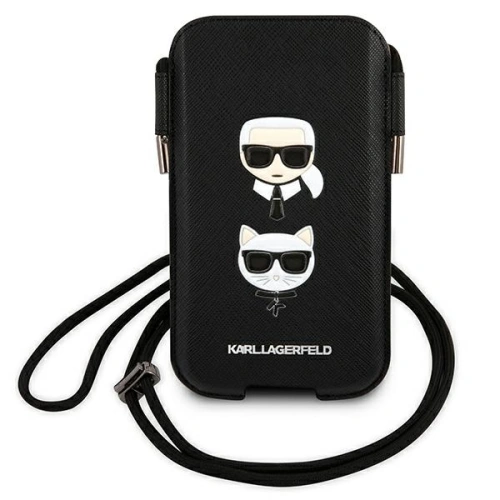 Kup Torebka Karl Lagerfeld KLHCP12LOPHKCK 6,7 palce černý/black hardcase Saffiano Ikonik Karl&Choupette Head - KLD873BLK - {ean13} - Sklep Home Screen