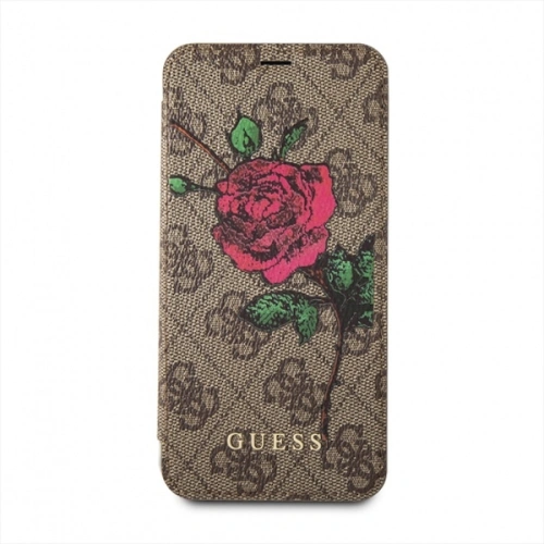 Kup Etui Guess GUFLBKI84GROB Apple iPhone 8/7 hnědé/kávové kniha 4G Flower Desire - GUE1646BR - {ean13} - Sklep Home Screen