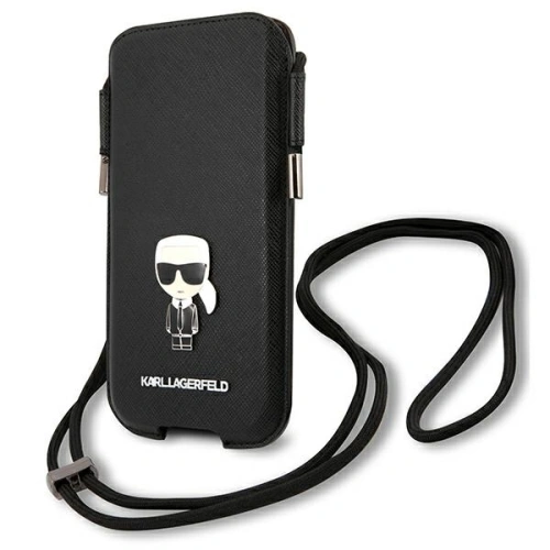 Kup Torebka Karl Lagerfeld KLHCP12LOPHKMK 6,7 palce černá/black hardcase Saffiano Ikonik - KLD874BLK - {ean13} - Sklep Home Screen