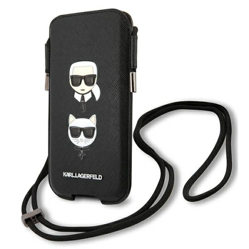 Kup Torebka Karl Lagerfeld KLHCP12MOPHKCK 6,1 palce černá/black hardcase Saffiano Ikonik Karl&Choupette Head - KLD876BLK - {ean13} - Sklep Home Screen