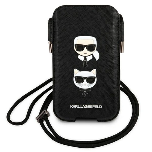 Kup Torebka Karl Lagerfeld KLHCP12MOPHKCK 6,1 palce černá/black hardcase Saffiano Ikonik Karl&Choupette Head - KLD876BLK - {ean13} - Sklep Home Screen