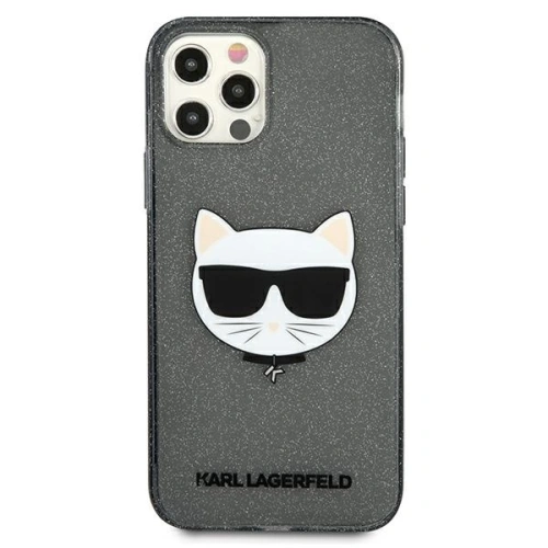 Buy Karl Lagerfeld KLHCP12LCHTUGLB Apple iPhone 12 Pro Max black hardcase Glitter Choupette - KLD878BLK - {ean13} - Home Screen Store Europe