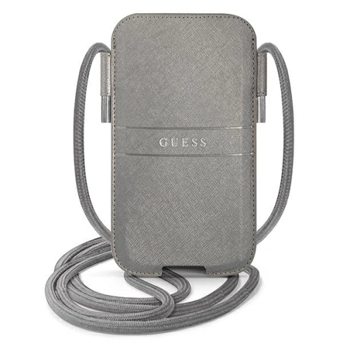 Kup Torebka Guess GUPHLPSASBGR 6,7 palce šedá/grey Saffiano Strap - GUE1647GRY - {ean13} - Sklep Home Screen