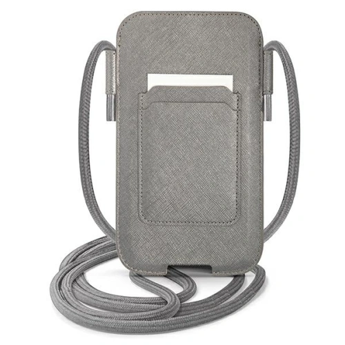 Kup Torebka Guess GUPHLPSASBGR 6,7 cala szary/grey Saffiano Strap - GUE1647GRY - {ean13} - Sklep Home Screen