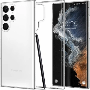 Kup Case Spigen Airskin Samsung Galaxy S22 Ultra Crystal Clear - SPN2188CL - {ean13} - Sklep Home Screen