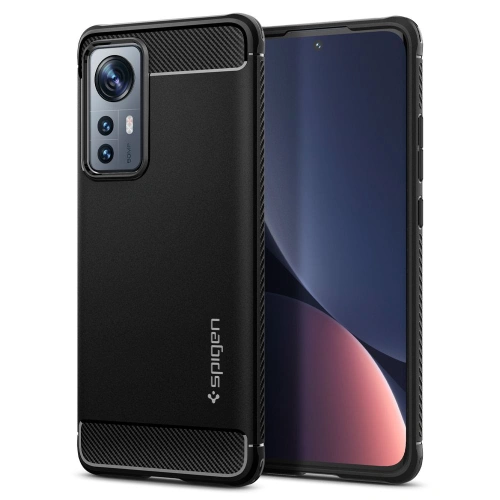 Kup Etui Spigen Rugged Armor Xiaomi 12/12X Matt Fekete - SPN2189BLK - {ean13} - Sklep Home Screen