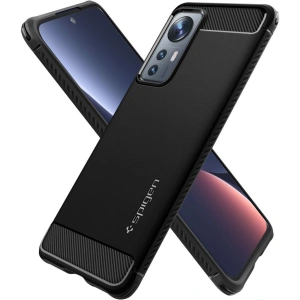 Kup Etui Spigen Rugged Armor Xiaomi 12/12X Negru Mat - SPN2189BLK - {ean13} - Sklep Home Screen
