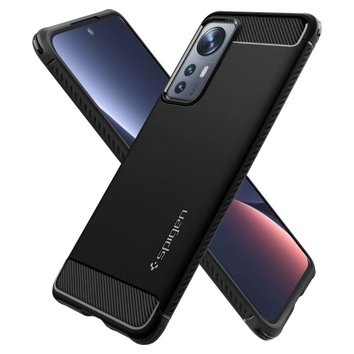 Kup Etui Spigen Rugged Armor Xiaomi 12/12X Matt Fekete - SPN2189BLK - {ean13} - Sklep Home Screen