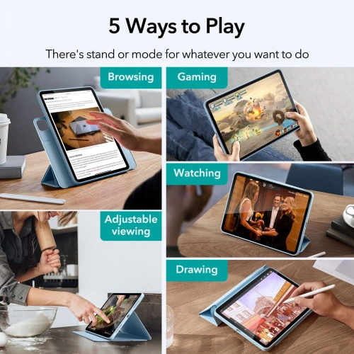 Kup Etui ESR Rebound Hybrid Apple iPad Air 10.9 2020/2022 (4. i 5. generacji) / iPad Air 11 2024 (6. generacji) Sky Blue - ESR479SKYBLU - {ean13} - Sklep Home Screen